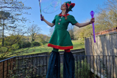 Stilt walking elf