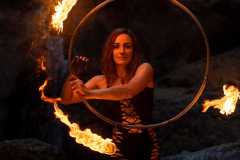 Fire hula hoop