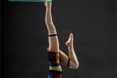 Hula hooping headstand