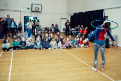 Hula hooping on nose 